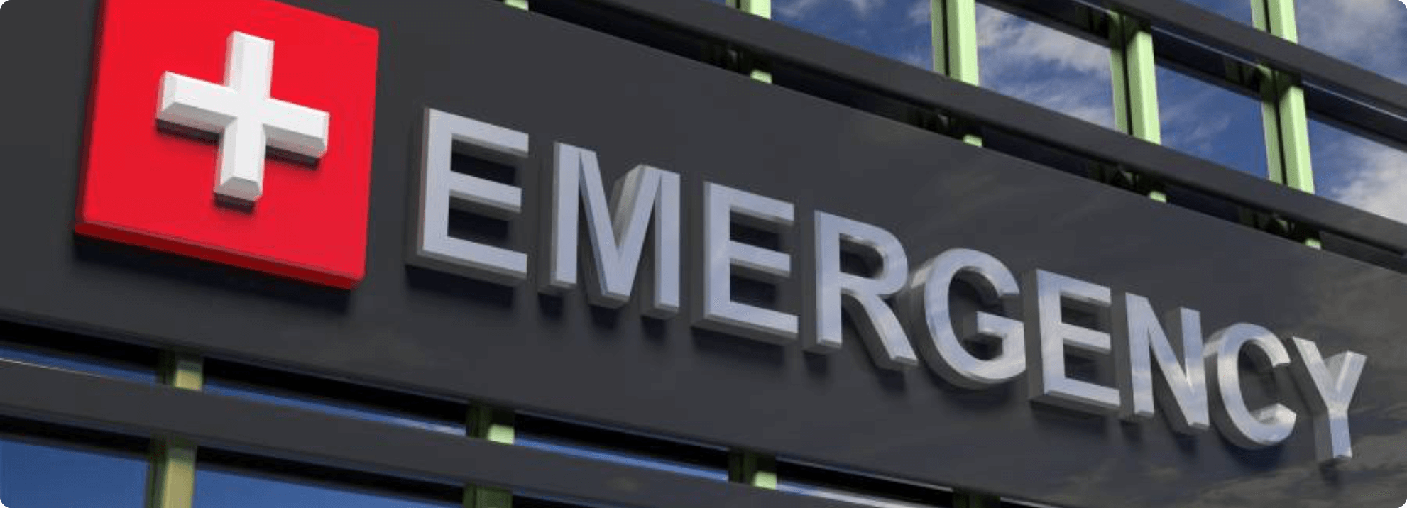 Emergency Sign | Felice Trial Attorneys