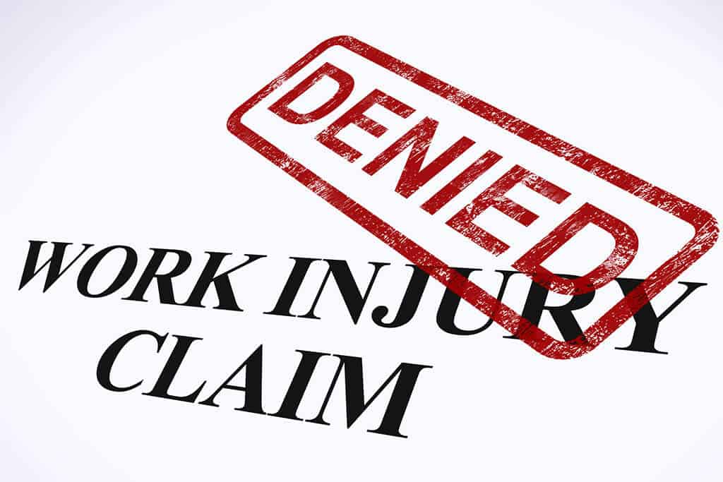 Work Injury Claim With Denied Stamp | Felice Trial Attorneys