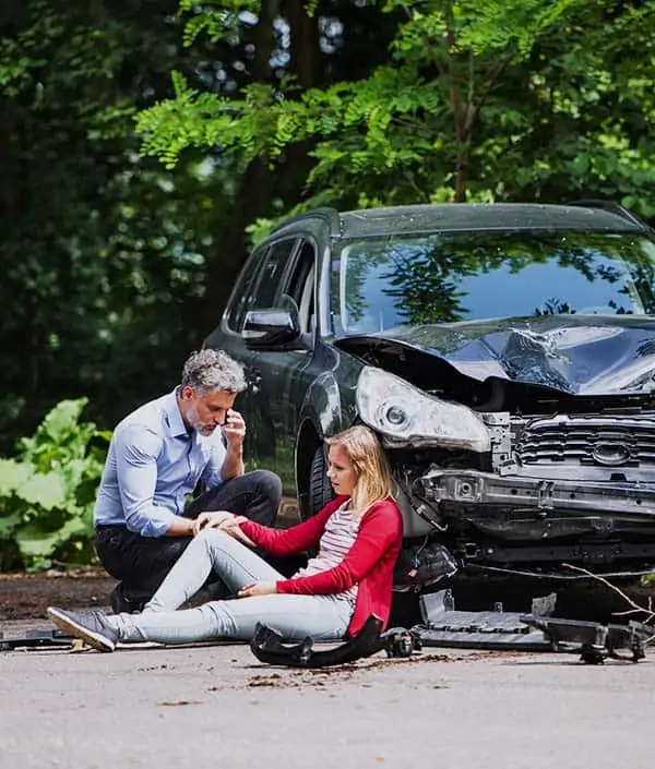 Car Accident Scene - Call injury attorneys | Felice Trial Attorneys